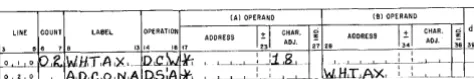 Figure 22. Area Definition Entries 