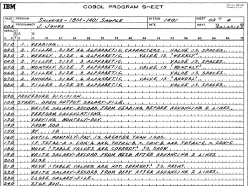 Figure 5. COBOL Sample (Part 3 of 4) 