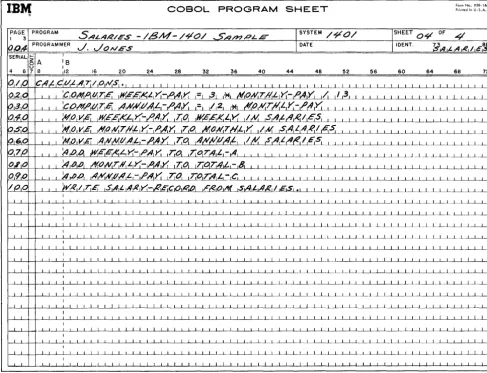 Figure 5. COBOL Sample (Part 4 of 4) 