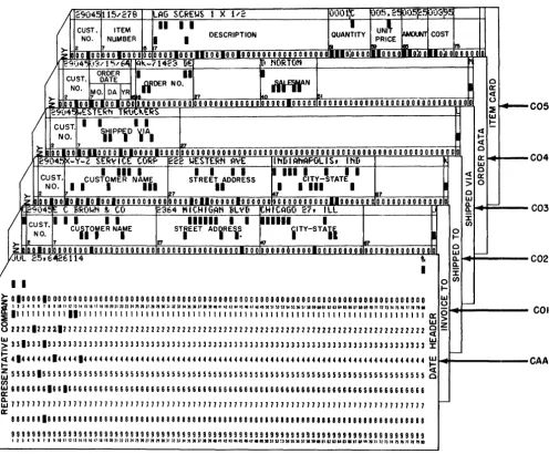 Figure 9. Excerpt from Input Specifications for Invoice Report 