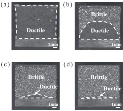 Fig. 5　Defnition of absorbed energy on the three-point bending test.