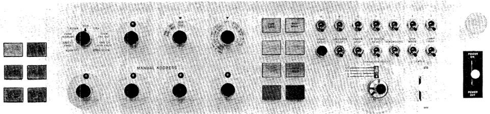 Figure 4. Operating Panel on the IBM 1447 Console 