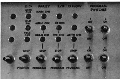 Figure 10. Indicator Displays and Switches 