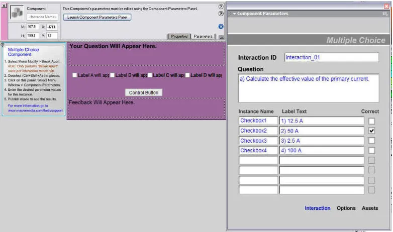 Figure 4.53: Chapter 2 - Practice exercise part (a) “Interaction” settings. 