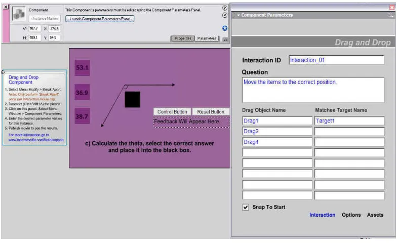 Figure 4.59: Chapter 2 - Practice exercise part (c) “Interaction” settings. 