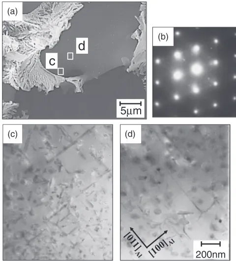 Fig. 9Transmission electron micrograph of high pressure die castingsdemolded at 503 K and then aged at 473 K for 3.84 ks