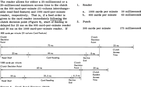 Figure 6. Card-Read Timings (2540) 