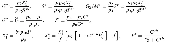 Table 1.In summary, it can be shown that there are two types of steady states for the system.