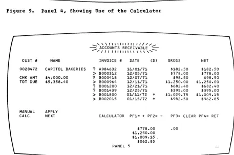 Figure 9. Panel 4, Shoving Use of the Calculator 