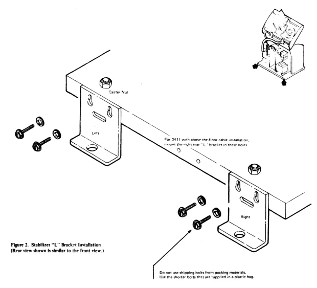 Figure 2. (Rear Stabilizer "t" Brack!'t 1i141tallation view is similar to I he front view