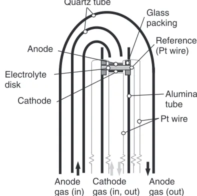 Fig. 1Schematic illustration of the apparatus for electrochemical experi-ments.
