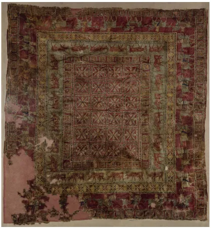 Figure 1. Known as the oldest (4th – 5th Century BC) hand-made rug in the world. Woven using a technique known as the symmetrical 