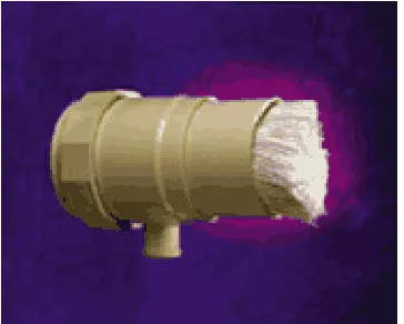 Figure 4.1a Micro-filter Assembly Side View       ….4.1b Micro-filter Assembly Front View 
