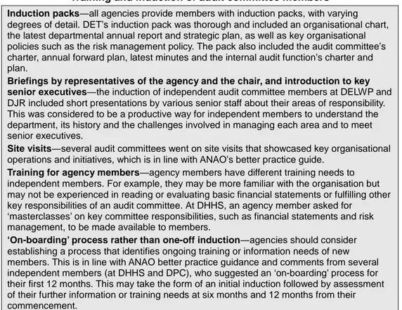 Figure 2G discusses some of the training and induction practices at the audited  agencies
