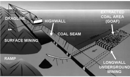 Figure 1-1 Coal Mining Methods                                                                          (Trevor 2004) 