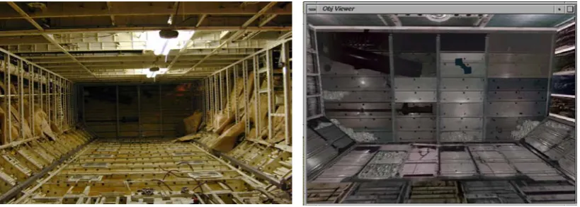 Figure 4. “Real (left) and VR (right) Aircraft Cargo bay”. Source: Own contribution. 