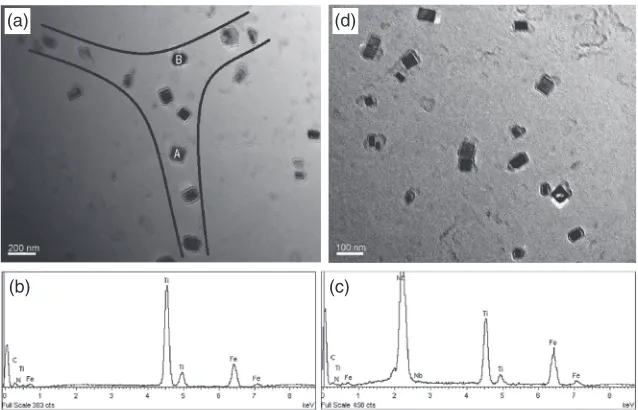 Fig. 3In situ observation of the distribution of the precipitates by CLSM at different cooling rates, (a) 0.5 K·s¹1, and (b) 5 K·s¹1.