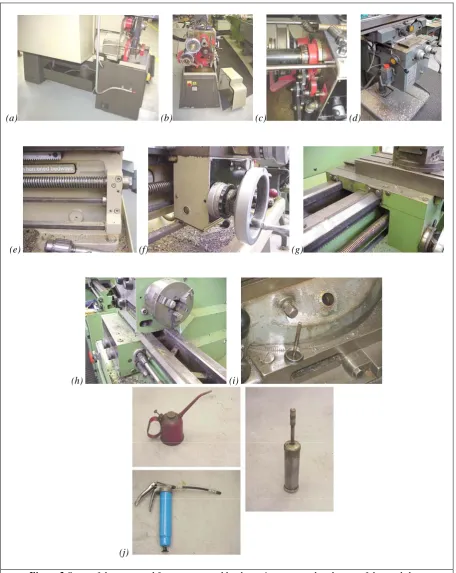 Figure 2 Some of the parts and features covered by the maintenance related tours of the workshop