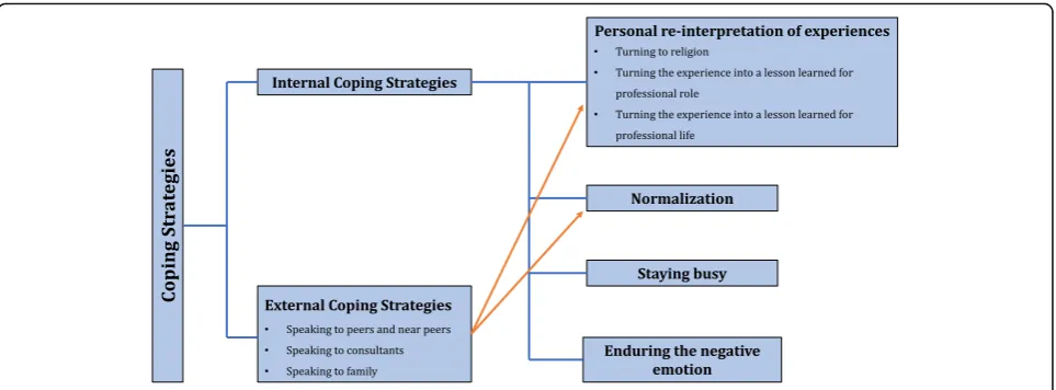 Fig. 1 Themes related to students’ coping strategies for patient death experiences
