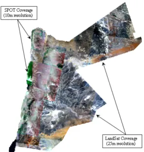 Fig. 4: All produced layers: road network, drainage  pattern, contour lines, faults and many other  terrestrial features 