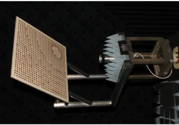 Fig. 1. Measurement setup for reflectarray sample.