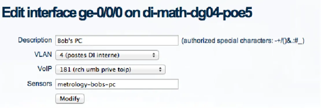 Figure 2.3: Example 2 – the free tool: Netmagis and the Topo module 