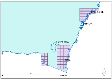 Figure 3.18: Forests NSW Study Area Locations 