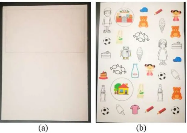 Figure 8. Phase 3: Blank sheets and cut-out items 