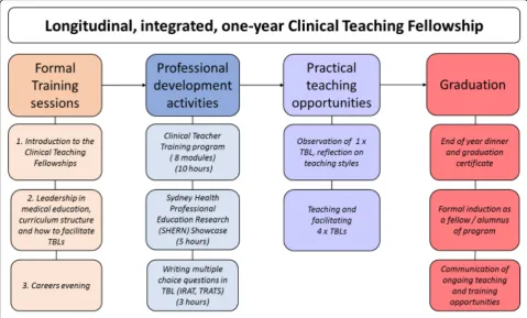 Fig. 1 Integrated function of the one-year Clinical Teaching Fellowship program