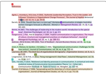 Fig. 2 Turnitin® Originality Report reference list rainbows