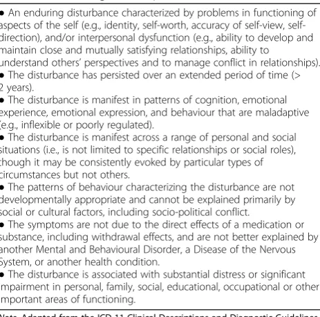 Table 1 General diagnostic requirements