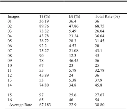 TABLE 3ACCURACY RATE OF RIDGE MINUTIAE AFTER 
