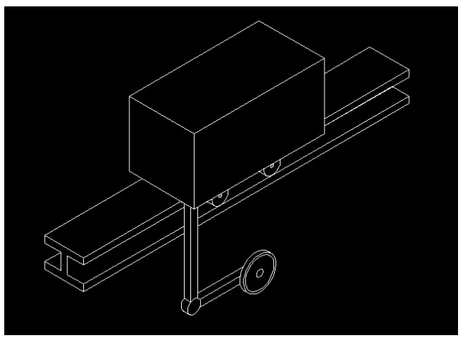 Figure 4.3: 3D view of Overhead Rail Concept 