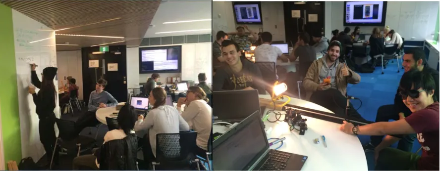 Figure 1: Workshops in progress in the PACE Studios  