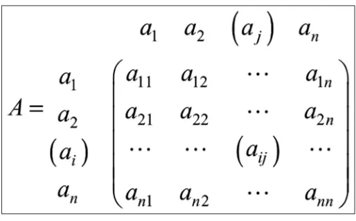 Figure 1: The pairwise comparison matrix