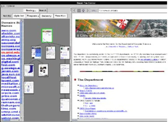 Figure 1: A Screen Shot of Domain Tree Browser