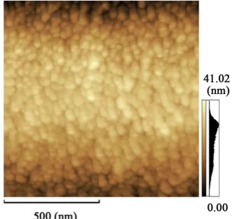 Figure 4. Surface morphology of the Cu-doped TiO2 film. 