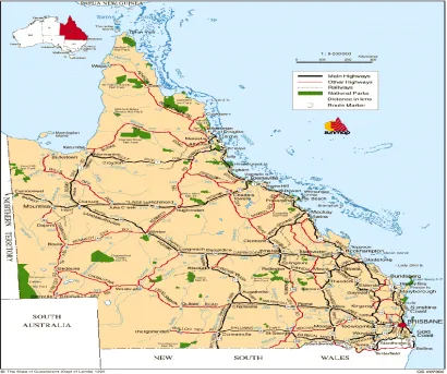 Figure 1.0 Queensland Map 