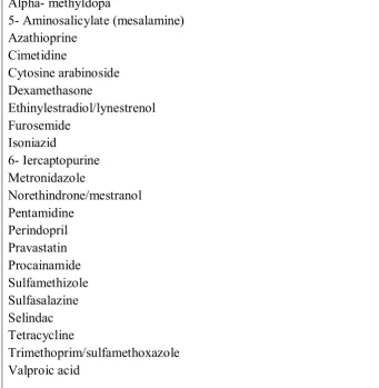 Table 3: Drugs that Cause Pancreatitis after Rechallenge 