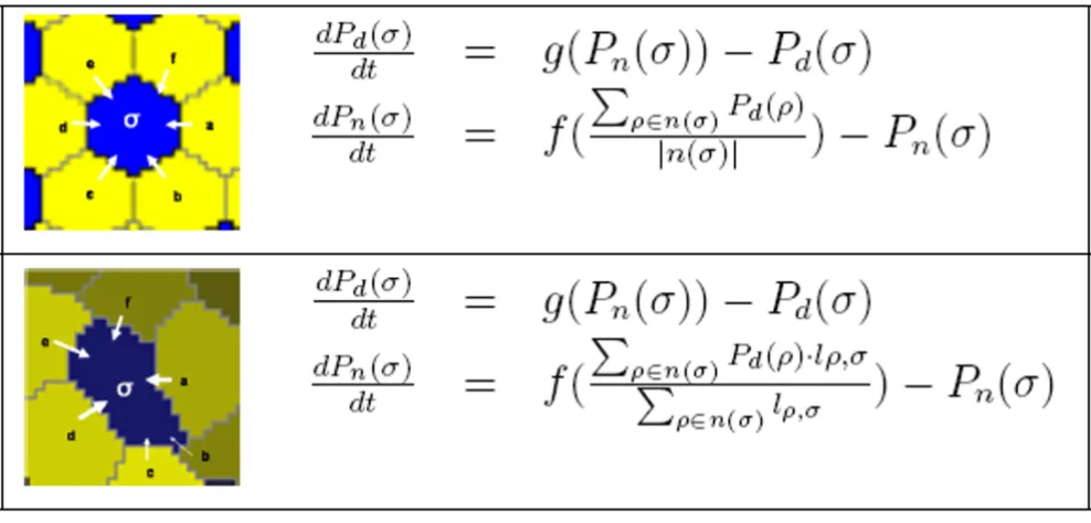 Figure 4Lateral inhibition model