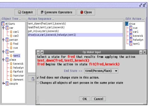 Figure 1: A screen shot of Opmaker.