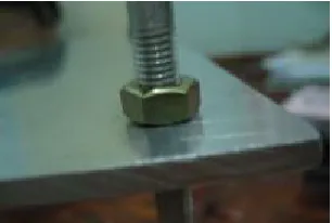 Figure 11: Aluminum rod fabrication and mounting 