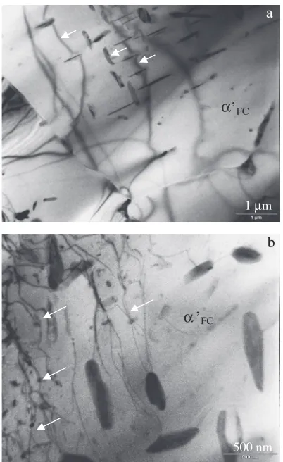 Fig. 8The (0001) inverse pole ﬁgures of the ©AT phase of the bulk part (a),neck zone (b), rupture part (c) of the tensile deformed non-EPT, and thebulk parts of the 5 A- (d) and the 10 A-tensile deformed dynamic EPT (e)FC ZA22 alloy specimens.