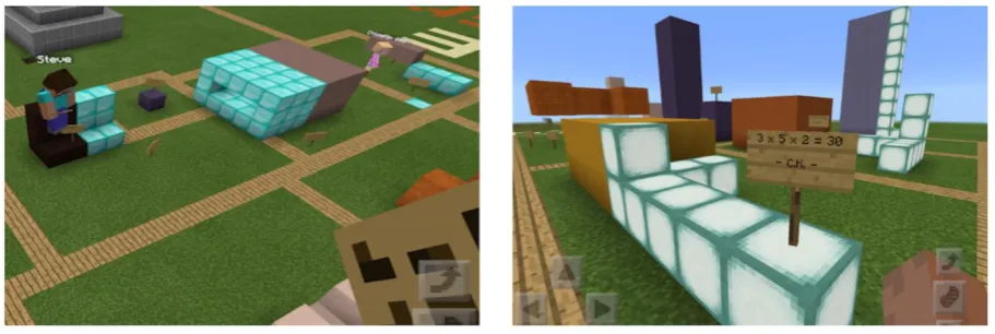 Figure 3. Samples of students’ work for Mission 1–Area 