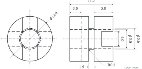 Fig. 1Geometric design of test specimens.