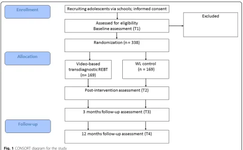 Fig. 1 CONSORT diagram for the study