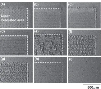Fig. 1Appearance of laser irradiation for anodized AZ91D magnesiumalloy from the phosphate solution.
