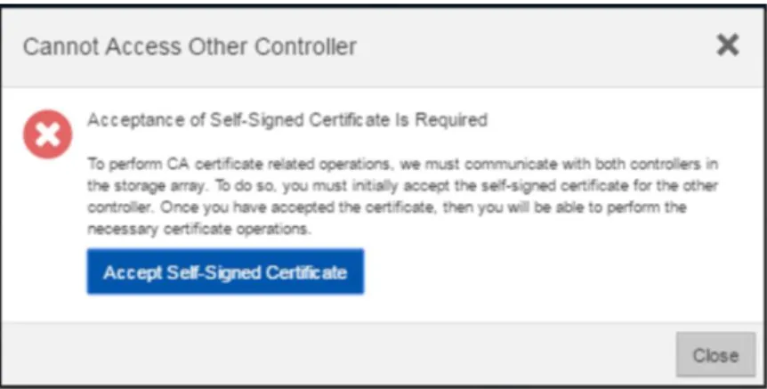 Figure 25) Initial step required to set up web server certificates. 
