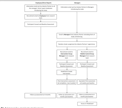 Fig. 1 Participant flow-chart for the HeadCoach trial