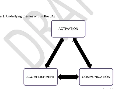 Figure 1: Underlying themes within the BAS 